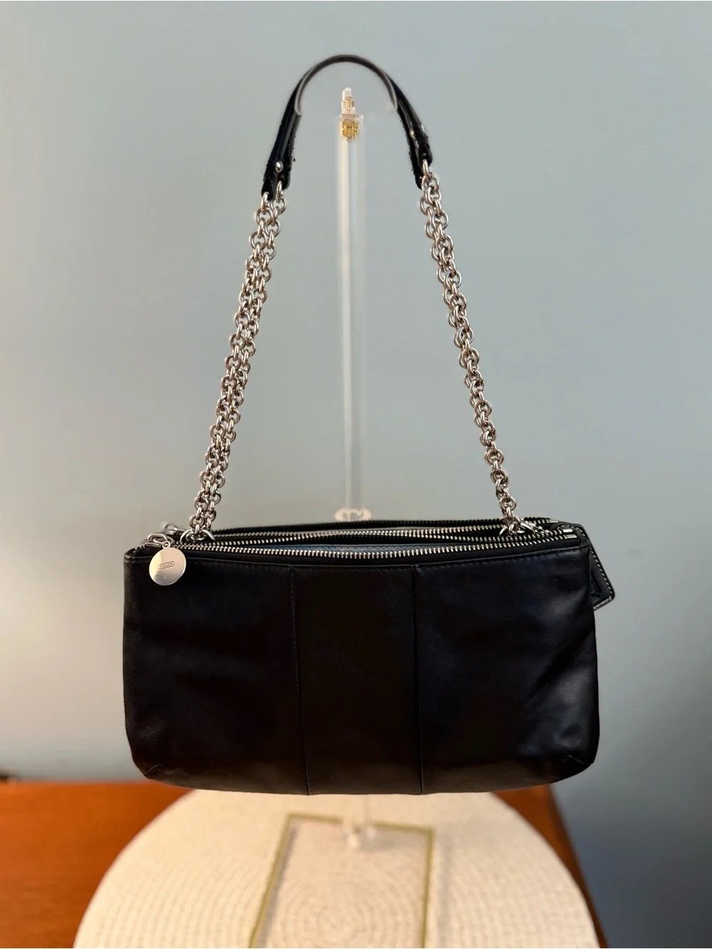 Coach sleek black